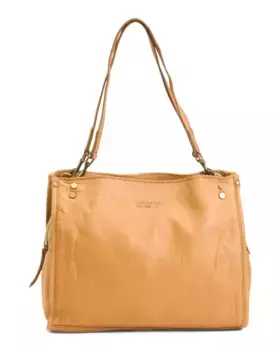 Кожаная сумка-портфель Lenox с тройным входом American Leather Co., цвет Latte