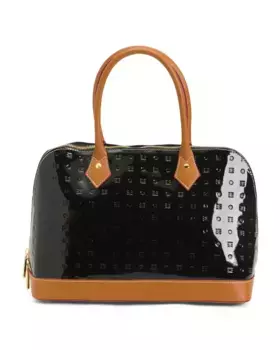 Кожаная сумка-портфель Made In Italy с прошитым куполом Arcadia, черный