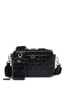 Кожаная сумка prada brique Prada