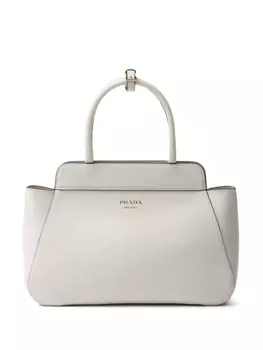 Кожаная сумка Prada среднего размера, белый