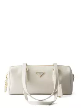 Кожаная сумка Prada среднего размера, белый