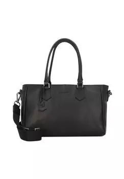 Кожаная сумка Pure Black 33 см Green Burry, черный