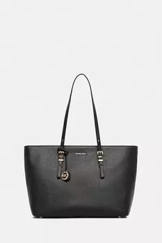 Кожаная сумка Quinn Michael Michael Kors, черный