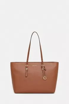 Кожаная сумка Quinn Michael Michael Kors, коричневый