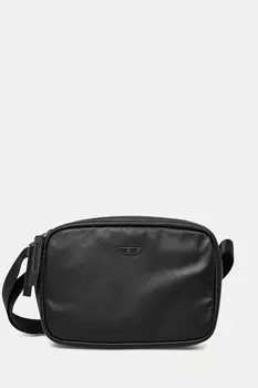 Кожаная сумка Rave Camera Bag X с перекрестным ремнем Diesel, черный