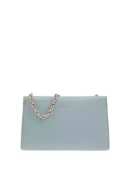 Кожаная сумка с цепочным ремешком Furla, синий
