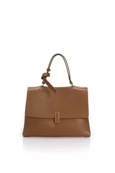 Кожаная сумка с двумя отделениями Massimo Castelli, коричневый