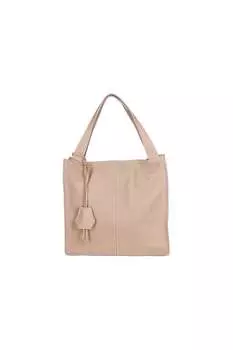 Кожаная сумка с фиксированными ремнями Gave Lux, бежевый