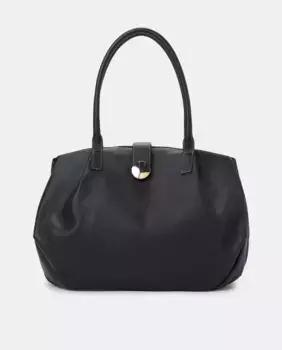 Кожаная сумка с металлическим клапаном в виде сферы Latouche, черный