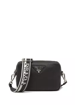 Кожаная сумка с плечевым ремнем Prada