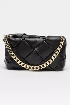 Кожаная сумка с плетеным узором Pierre Cardin, желтый