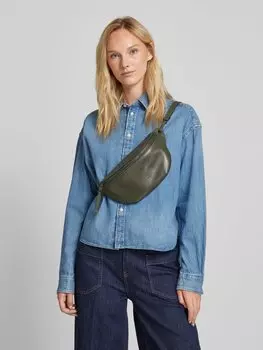 Кожаная сумка с регулируемым плечевым ремнем LIEBESKIND BERLIN, оливковый