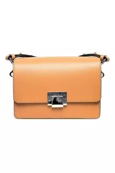 Кожаная сумка с регулируемым ремешком Isabella Rhea, бежевый