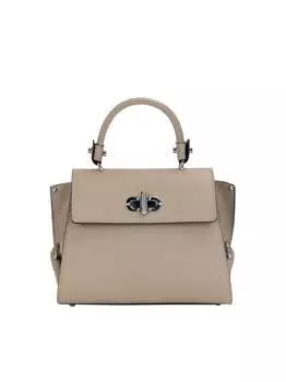 Кожаная сумка с ручкой Faina, коричневый