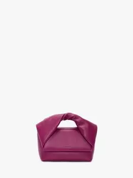 Кожаная сумка с ручкой JW Anderson, фиолетовый