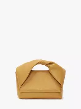 Кожаная сумка с ручкой JW Anderson, горчичный