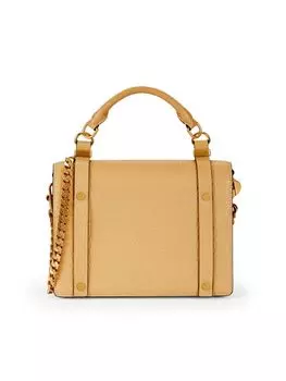Кожаная сумка с верхней ручкой Chlo, бежевый