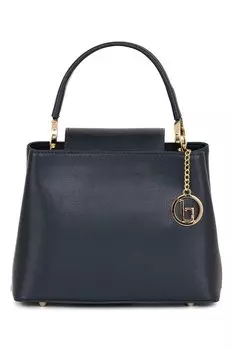 Кожаная сумка с верхней ручкой Lia Biassoni, синий