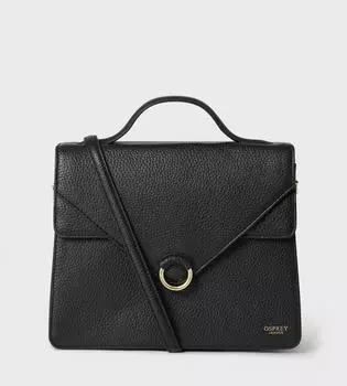 Кожаная сумка-саквояж Harper OSPREY LONDON, черный