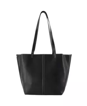 Кожаная сумка шопер Vanessa Bruno, черный