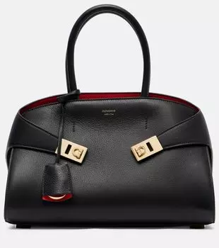 Кожаная сумка-шоппер Hug Ferragamo, черный