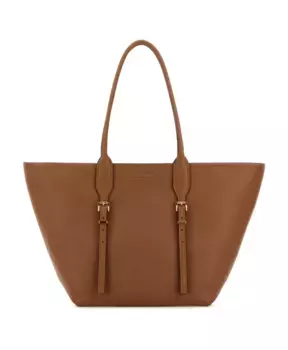 Кожаная сумка-шоппер Michael Kors, коричневый