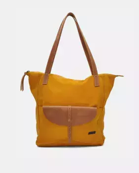 Кожаная сумка-шоппер ORIGINAL CUIROTS, горчичный