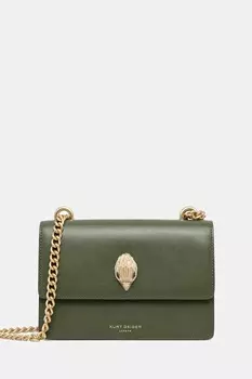 Кожаная сумка Shoreditch Kurt Geiger London, зеленый