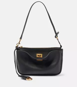 Кожаная сумка-слинг Rodeo Sling Pochette через плечо Balenciaga, черный