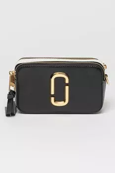 Кожаная сумка Snapshot Marc Jacobs, черный