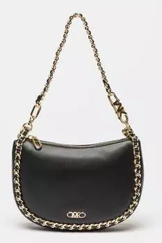 Кожаная сумка со съемной ручкой-цепочкой Michael Kors, черный