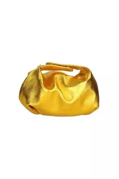 Кожаная сумка со съемным ремешком-цепочкой Gave Lux, желтый