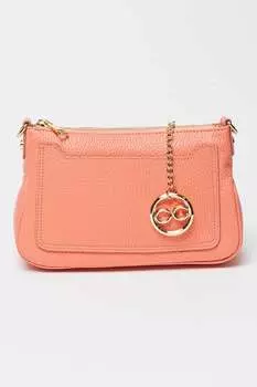 Кожаная сумка со съемным ремнем через плечо Chiara Canotti, розовый