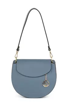 Кожаная сумка со съемным ремнем через плечо Lia Biassoni, синий