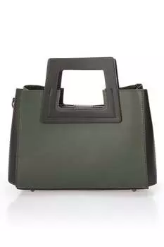 Кожаная сумка со съемным ремнем через плечо Massimo Castelli, черный