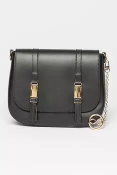 Кожаная сумка со съемным ремнем через плечо Chiara Canotti, черный