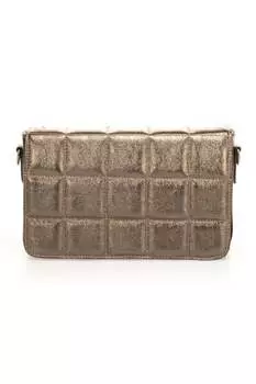 Кожаная сумка со стеганым дизайном Massimo Castelli, желтый