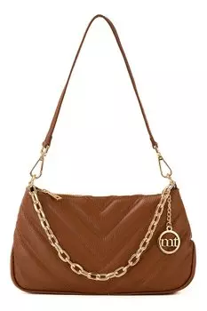 Кожаная сумка Stelvio Mia Tomazzi, коричневый