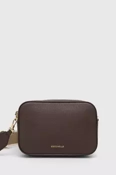 Кожаная сумка ТЕБЕ Coccinelle, коричневый