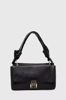 Кожаная сумка Tommy Hilfiger, черный