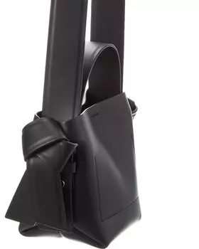 Кожаная сумка-тоут Acne Studios Musubi, черный