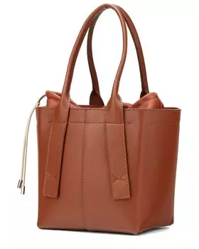 Кожаная сумка-тоут AGL Minny, коричневый