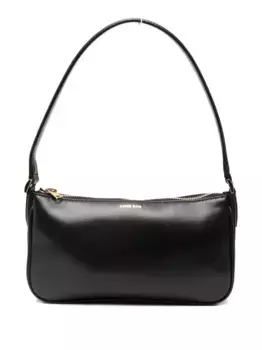 Кожаная сумка-тоут ANINE BING, черный