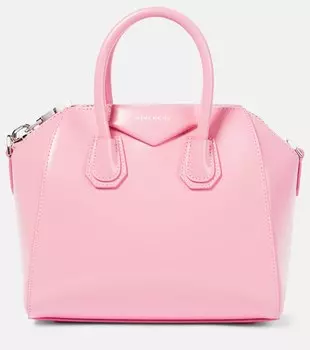 Кожаная сумка-тоут Antigona Mini Givenchy, розовый