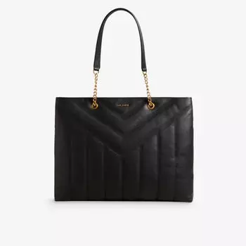 Кожаная сумка-тоут Ayalia Ted Baker, черный