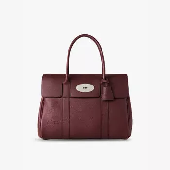 Кожаная сумка-тоут Bayswater Mulberry, черный