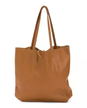 Кожаная сумка-тоут без подкладки Made In Italy Marlon, цвет Cuoio