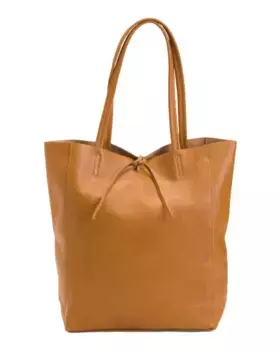 Кожаная сумка-тоут без подкладки Made In Italy Marlon, цвет Cuoio