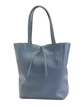 Кожаная сумка-тоут без подкладки Made In Italy Marlon, цвет Carta