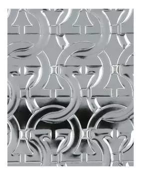 Кожаная сумка-тоут Brooklyn Monogram с эффектом металлик Salvatore Ferragamo, серебро